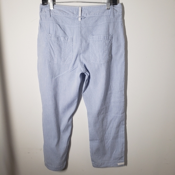 𝅺tristan crop chambray pants hight waist sz 6 - Picture 7 of 8
